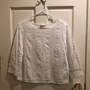 GAP white lace blouse